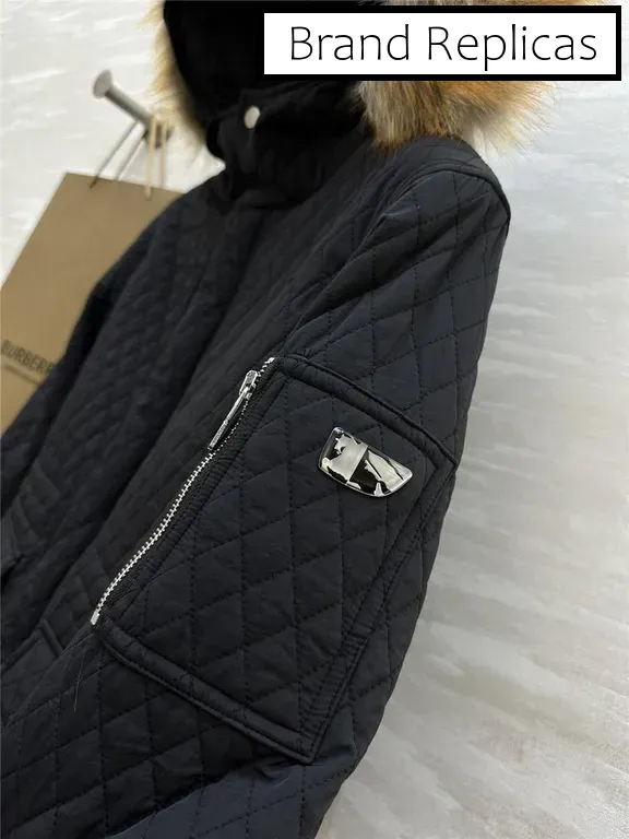 Burberry Diamond Quilted Hooded Jacket